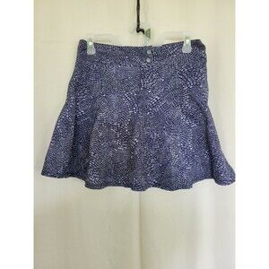 Title Nine Nimblene Skort Womens Size 4 Purple Print Golf Tennis Activewear